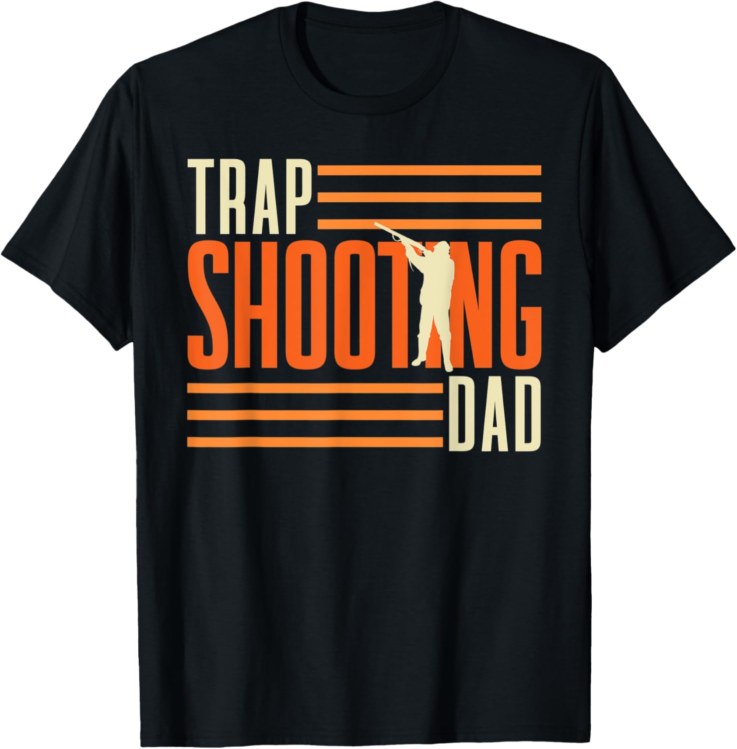 Trap Shooting Dad Skeet Trap Clay Shooting T-Shirt - T-Shirt | Black