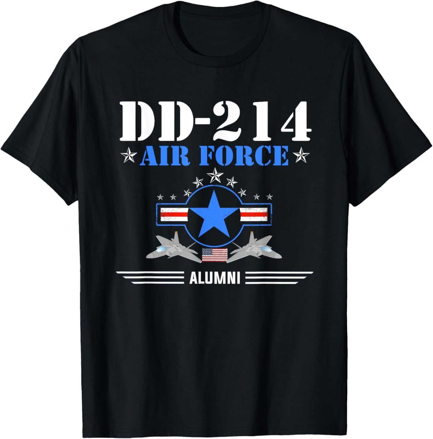 Air Force Alumni DD-214 - USAF T-Shirt - T-Shirt | Black