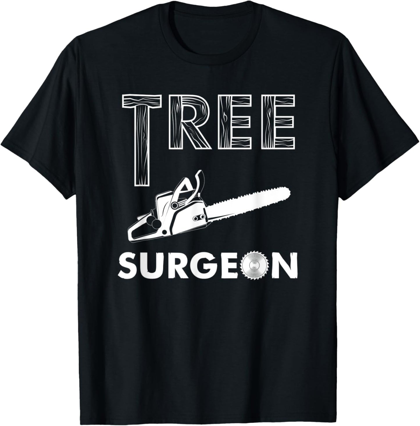 Funny Arborist Tree Surgeon Lumberjack Tree Logger T-Shirt - T-Shirt | Black