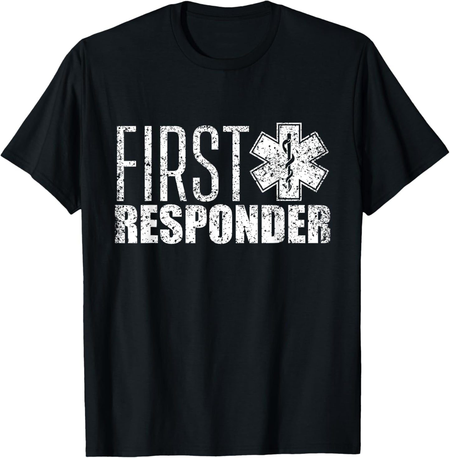 First responder Emergency Paramedic EMT Aid Helper T-Shirt - T-Shirt | Black