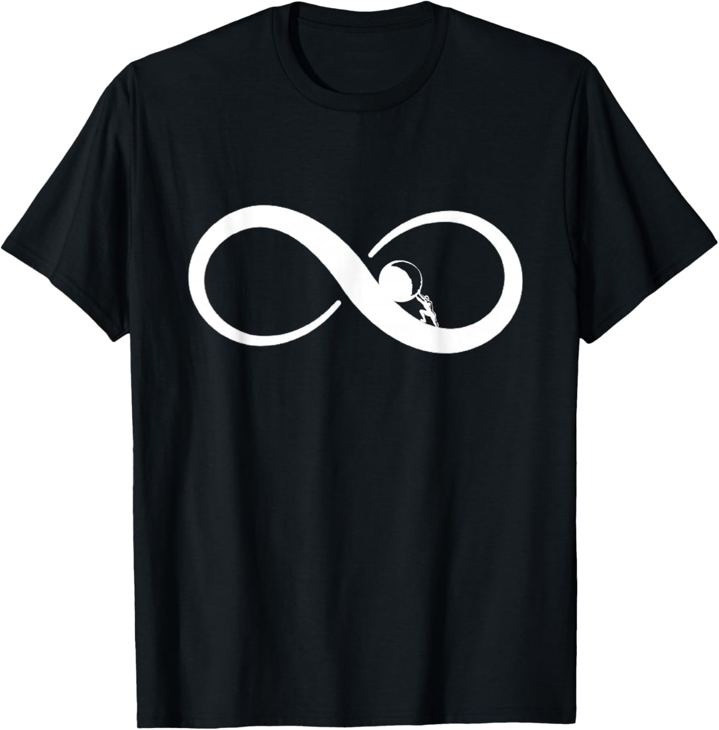 Sisyphus Infinity Symbol T-Shirt - T-Shirt | Black