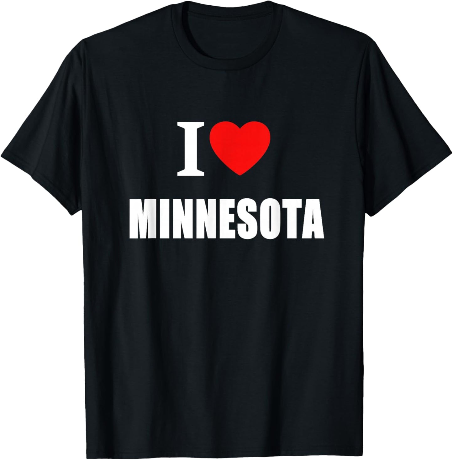 I Love Minnesota Women And Students T-Shirt - T-Shirt | Black