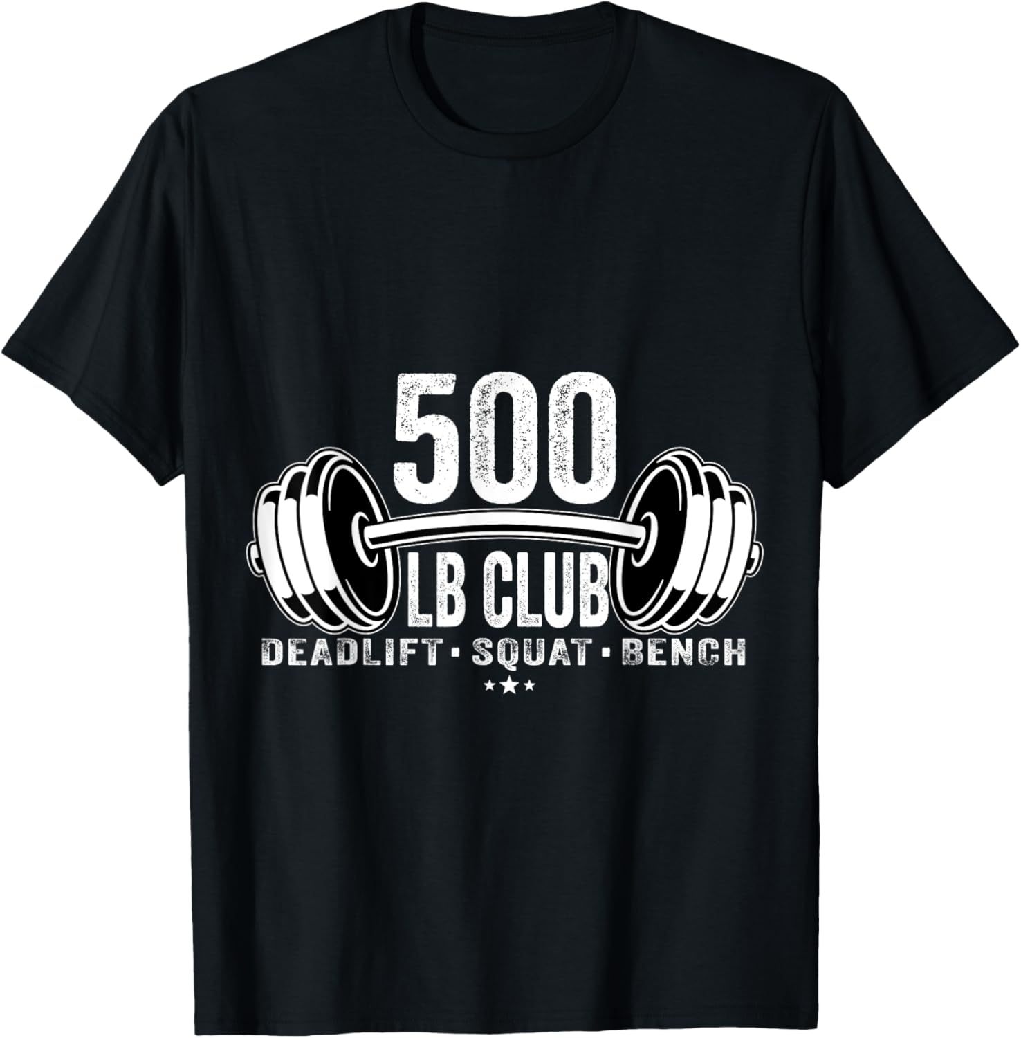 Member of the 500 Pound Weightlifting LB Club T-Shirt - T-Shirt | Black