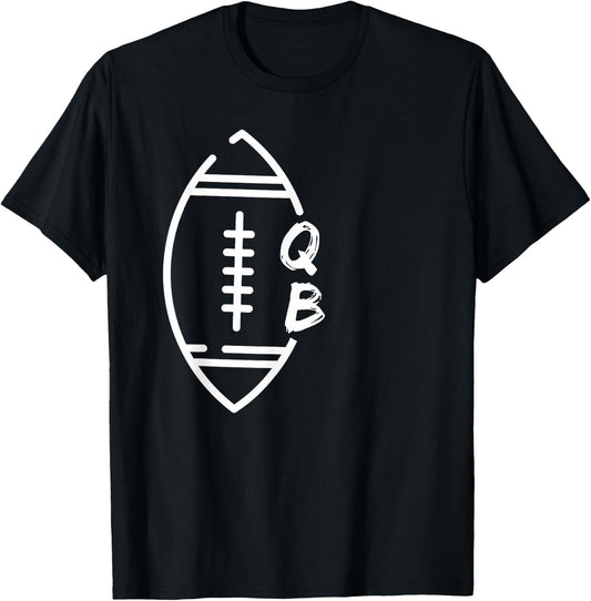 Quarterback QB Football Position Team T-Shirt - T-Shirt | Black