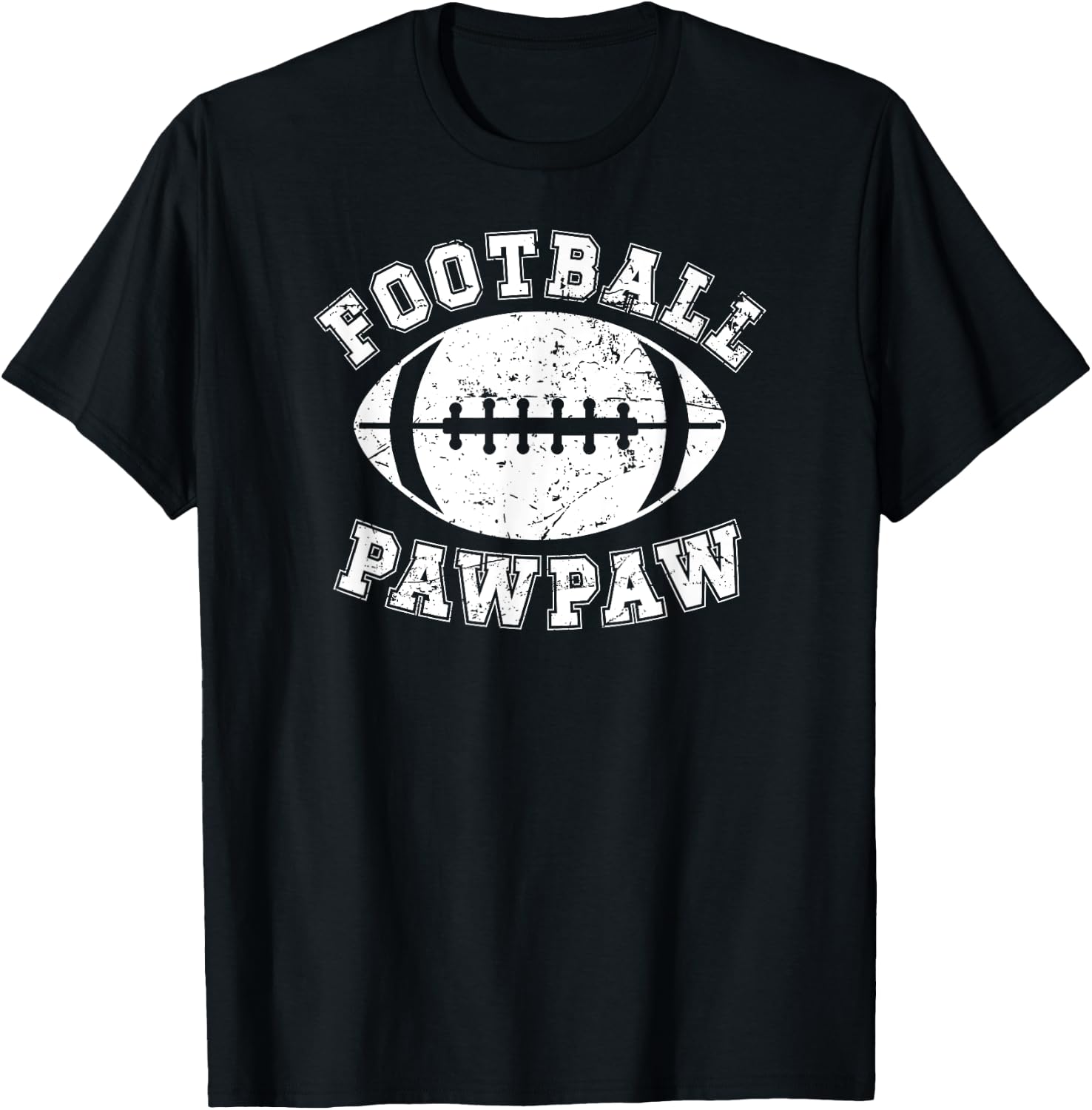 Football Pawpaw Grandpa Pawpaw Of A Football Player Pawpaw T-Shirt - T-Shirt | Black