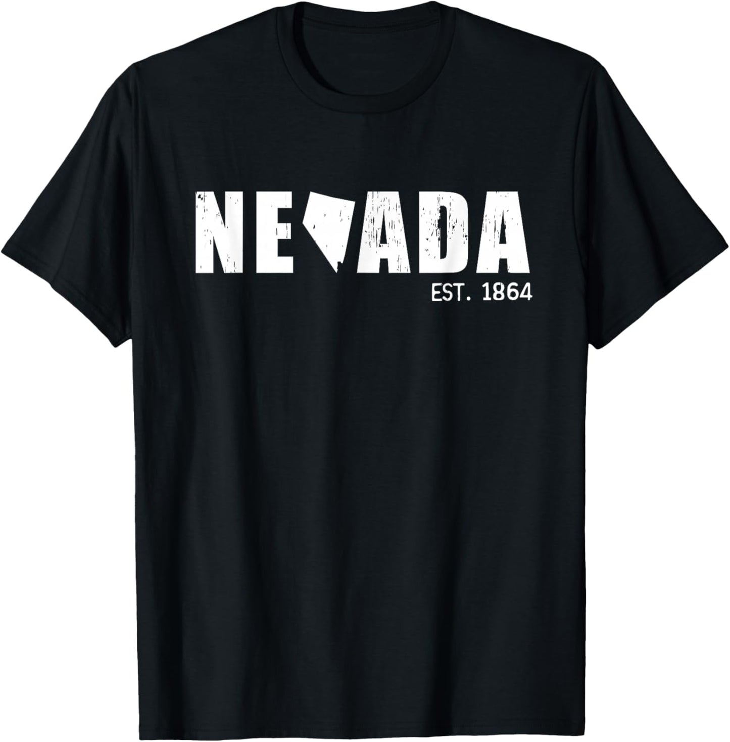 Nevada est. 1864 Vintage T-Shirt - T-Shirt | Black
