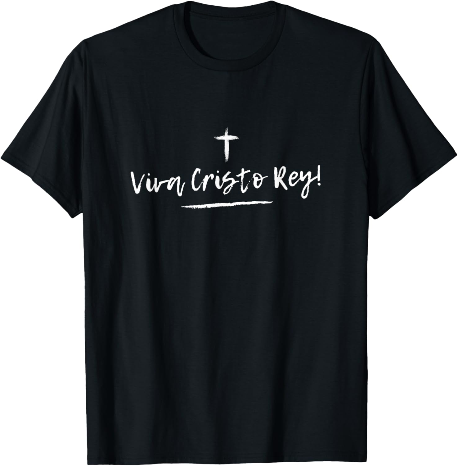 Viva Cristo Rey Catholic Christian Religious T-Shirt - T-Shirt | Black