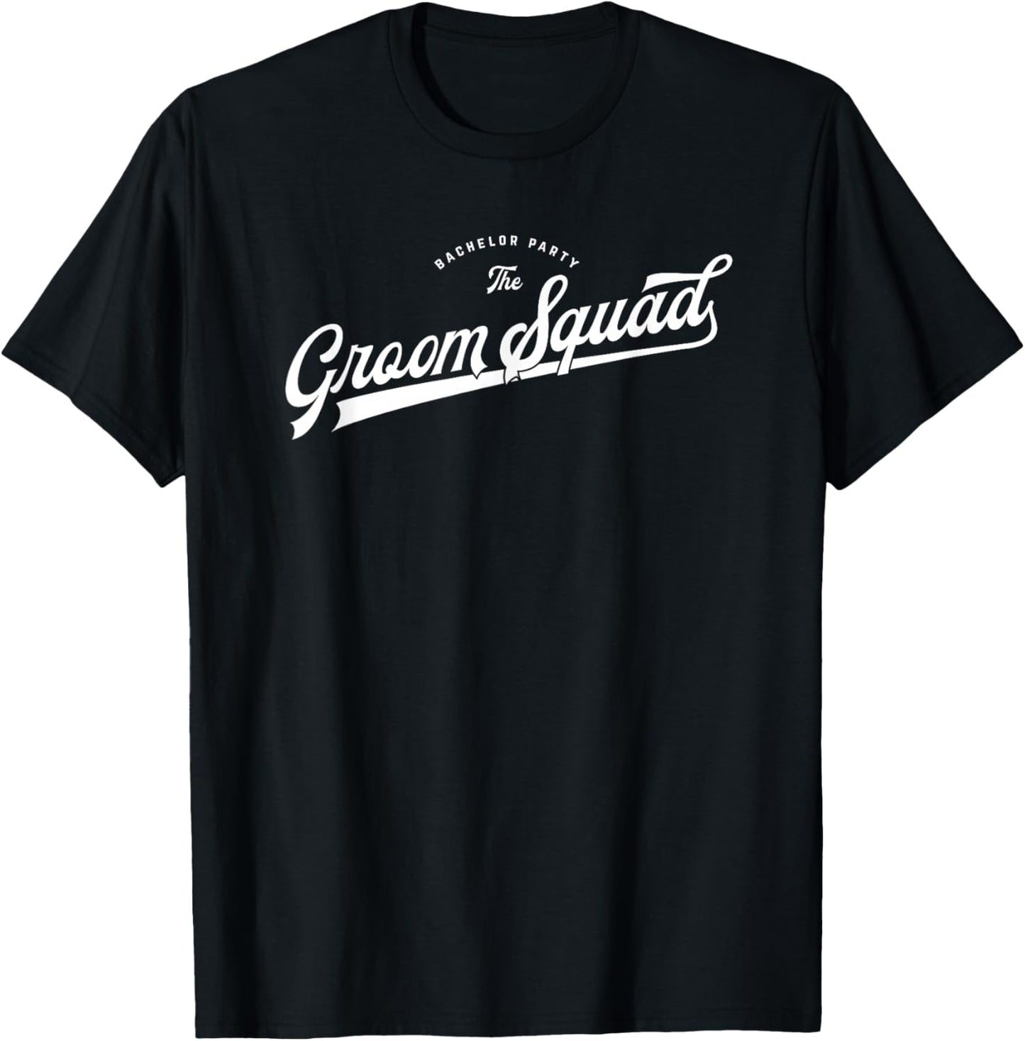 Bachelor Party Set Baseball Style The Groom Squad T-Shirt - T-Shirt | Black