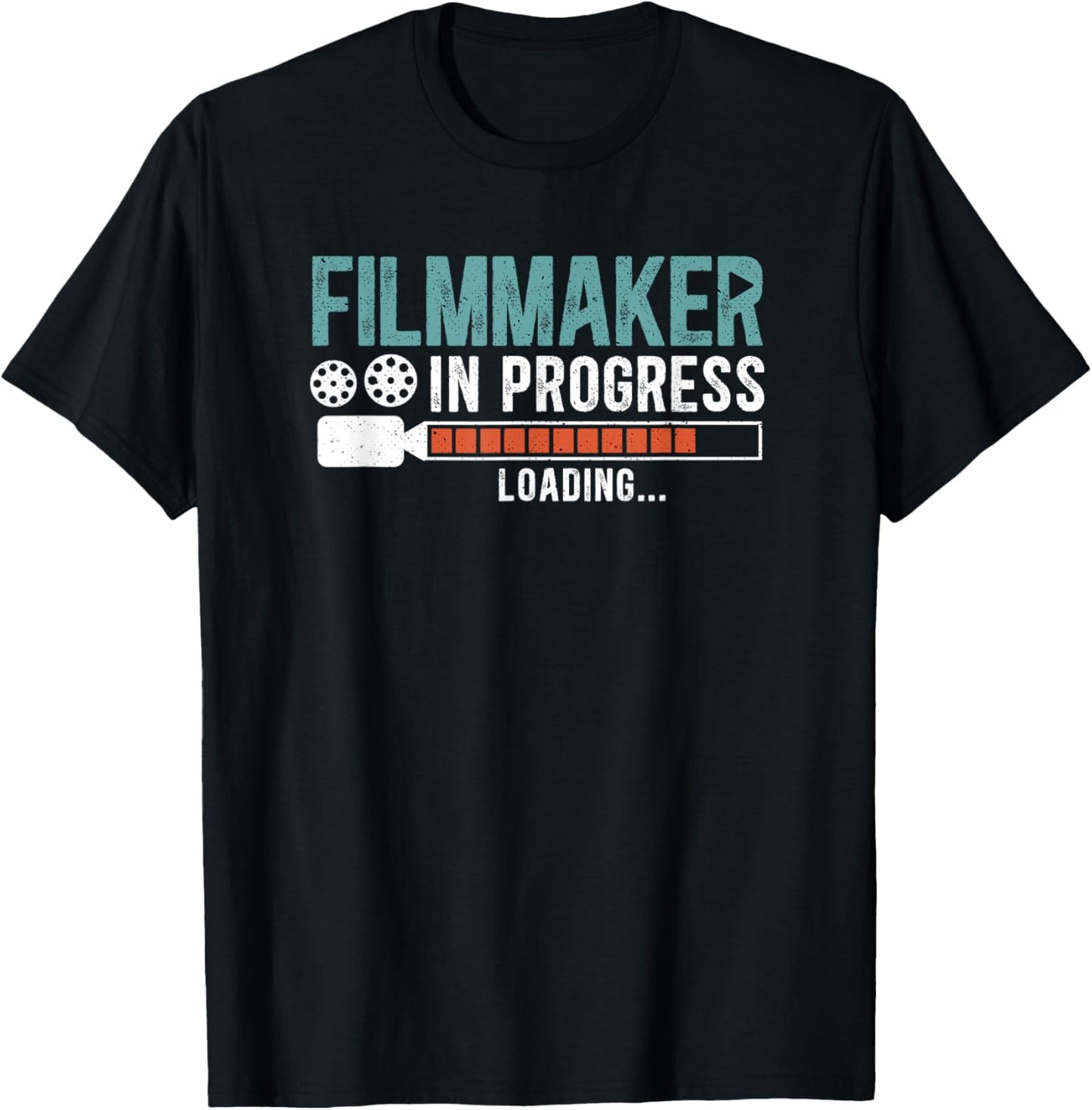 SHIRTSIDE Film Maker -Adults Black Movie Maker Editor Small T-Shirt - T-Shirt | Black