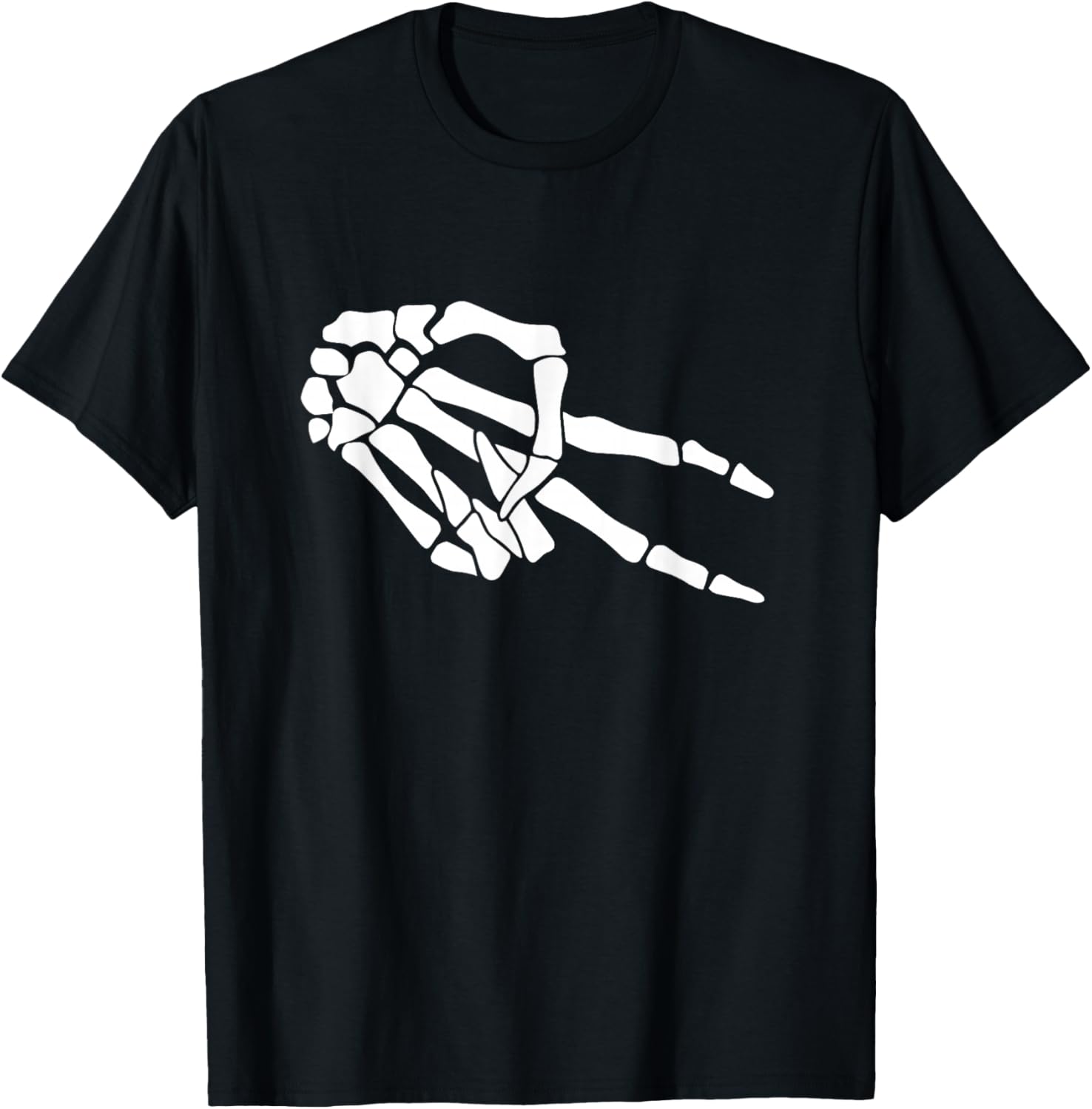 Unique Biker Wave Skeleton Hand For Motorcycle Riders T-Shirt - T-Shirt | Black