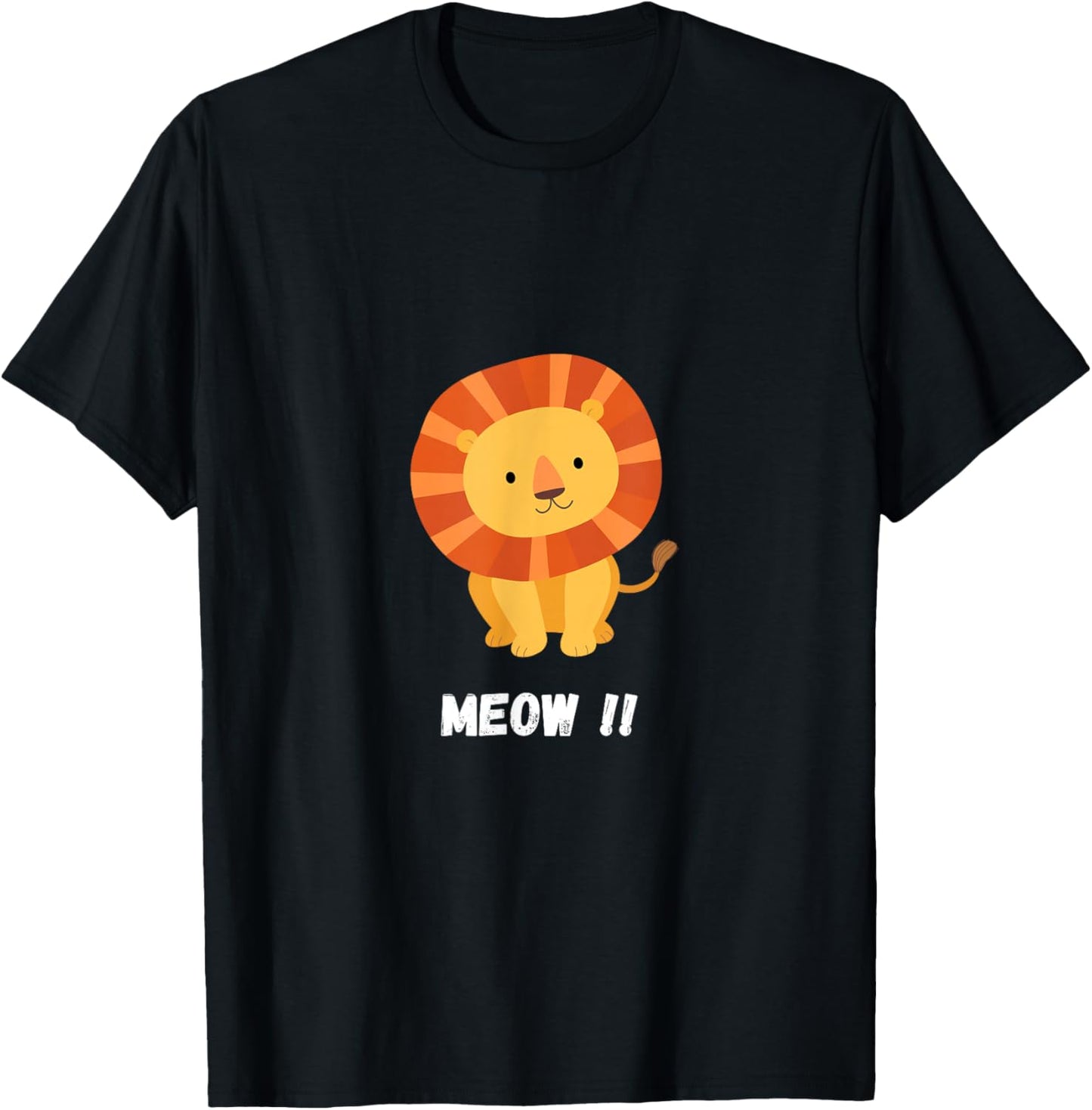 Lion Meow Meow Costume Carnival T-Shirt - T-Shirt | Black