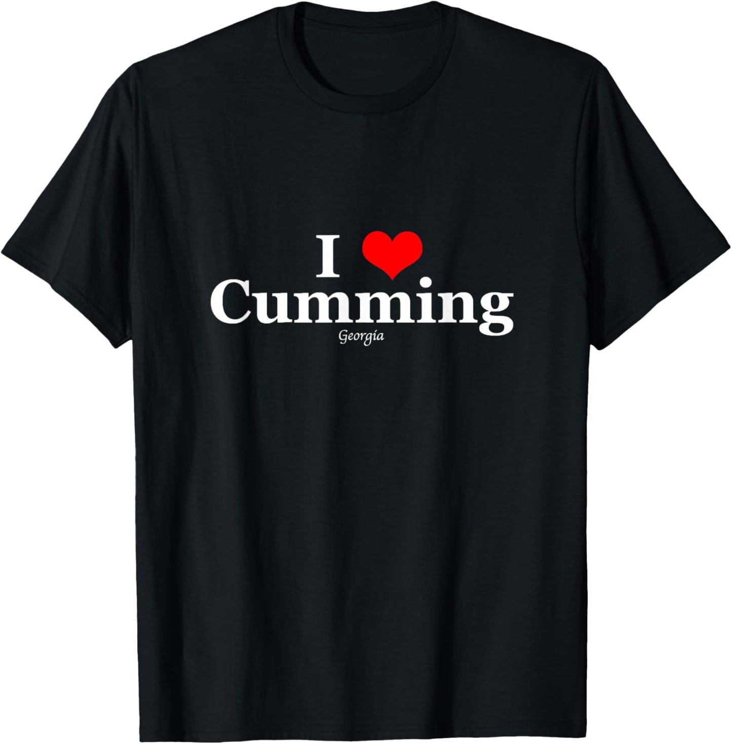 I Heart Cumming, Georgia T-Shirt - T-Shirt | Black