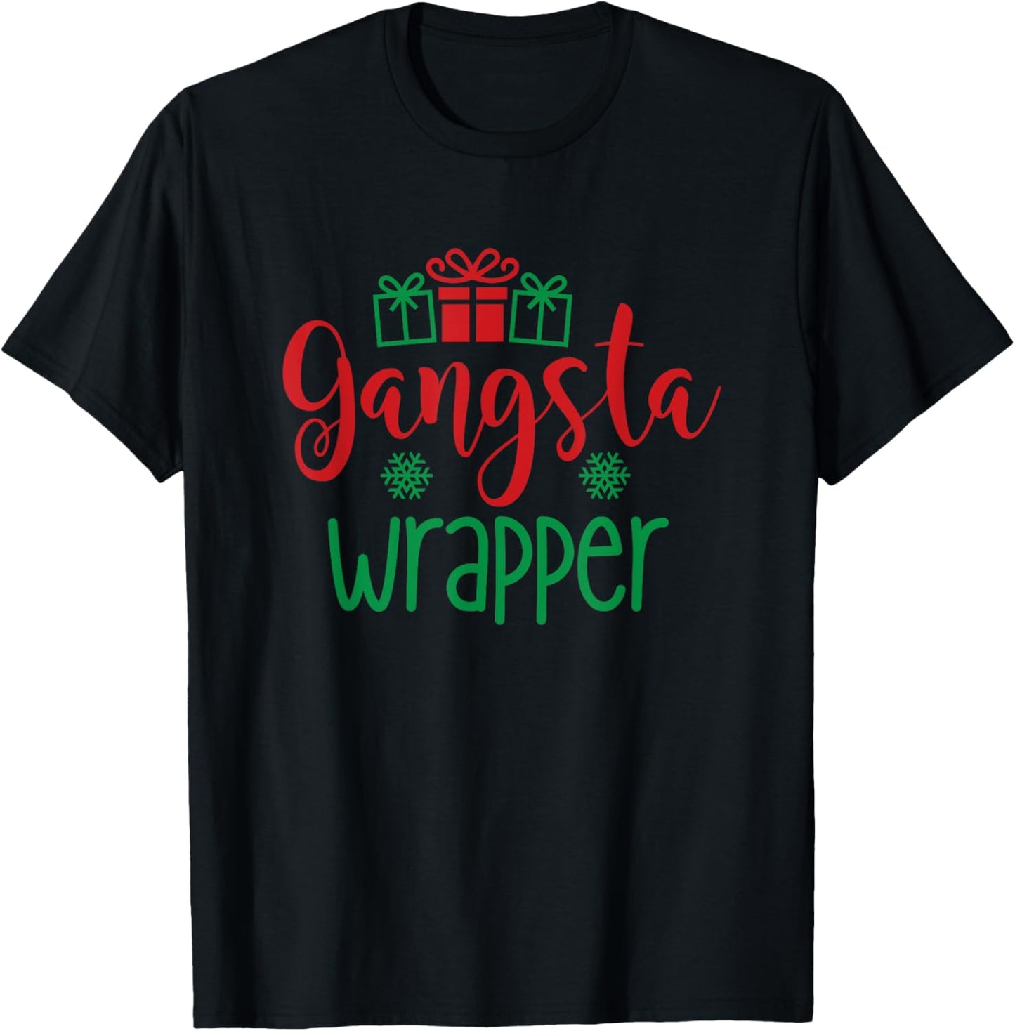 Gangsta Wrapper T-Shirt - T-Shirt | Black