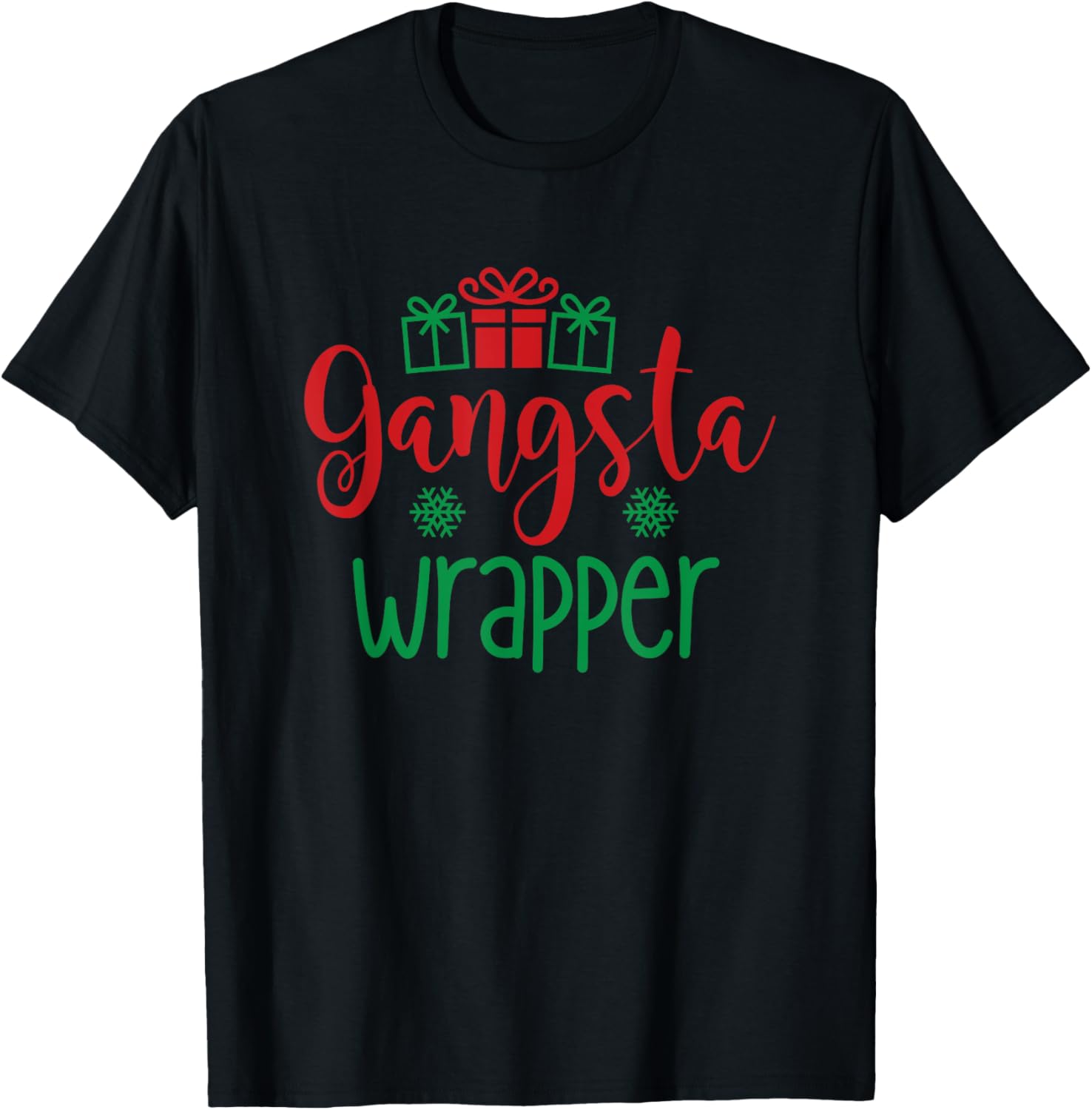 Gangsta Wrapper T-Shirt - T-Shirt | Black