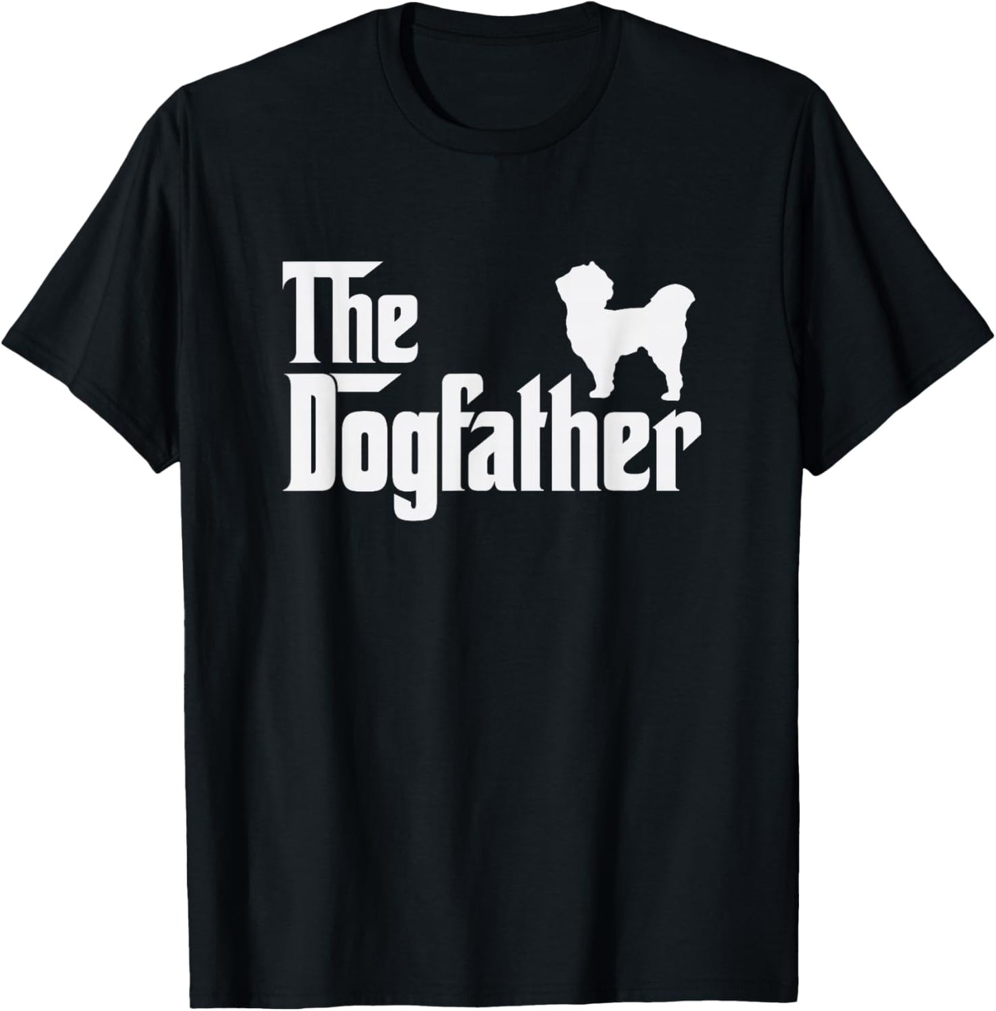 maltese shih tzu DogFather Funny Dog Dad T-Shirt - T-Shirt | Black