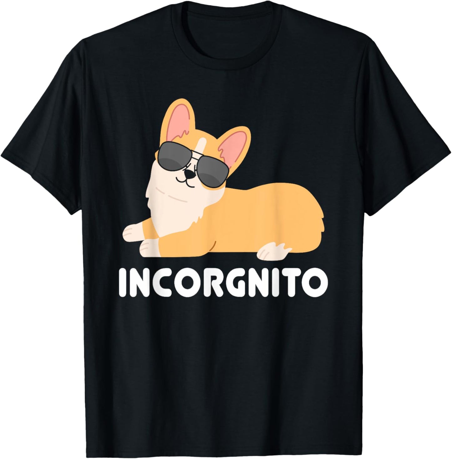 Incorgnito | Welsh Corgi Owner Funny Dog Lover Men Women Girls Kids T-Shirt - T-Shirt | Black