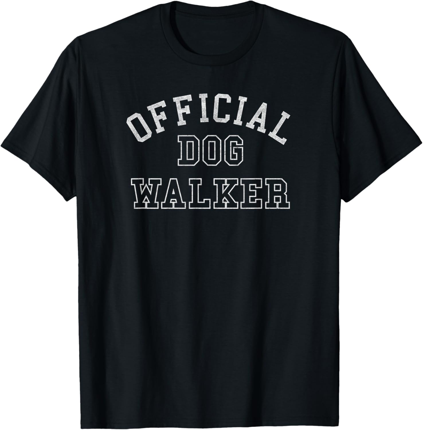 Official Dog Walker funny puppy walking T-Shirt - T-Shirt | Black