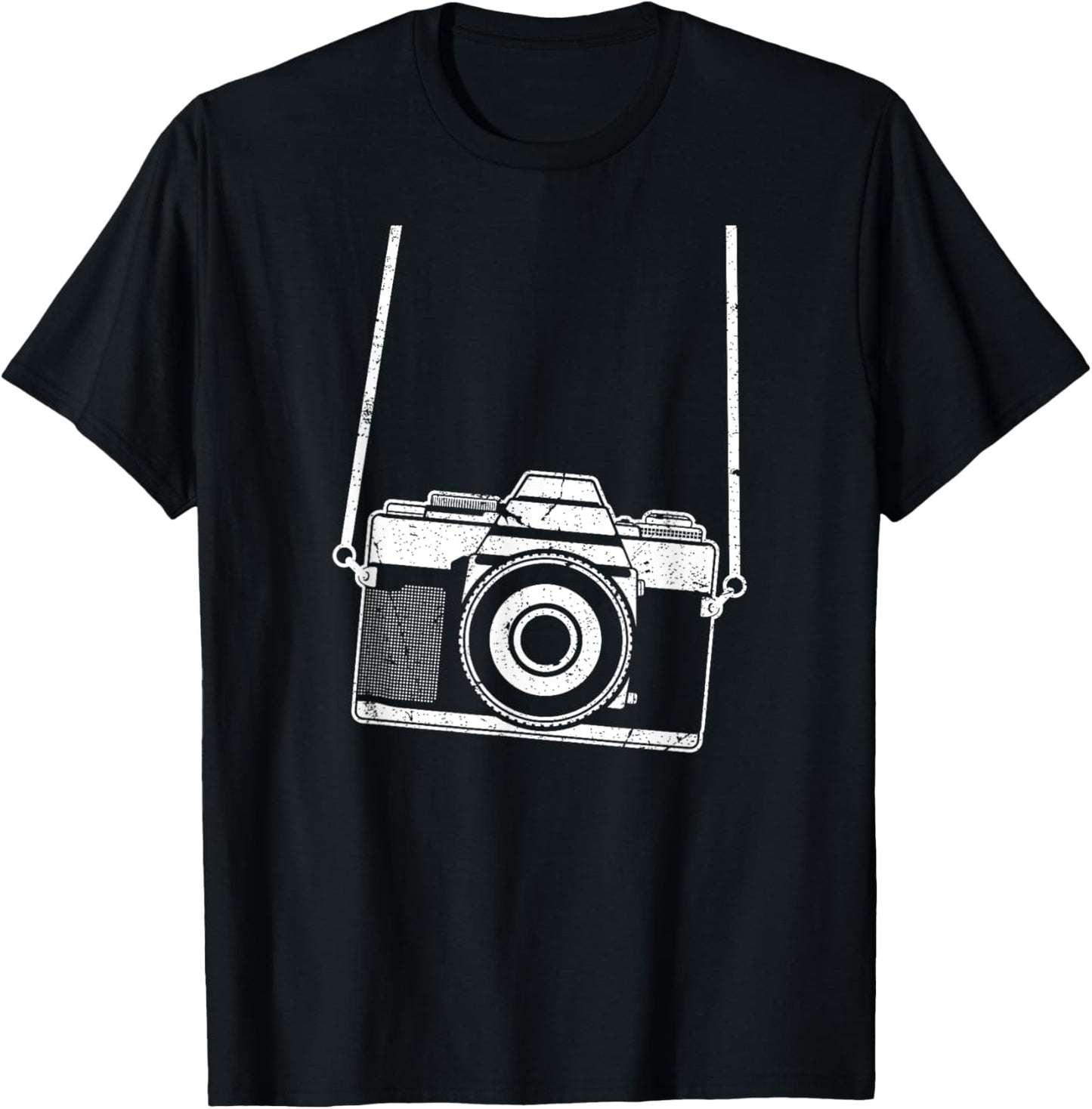 Funny Tourist Camera Photographer T-Shirt - T-Shirt | Black