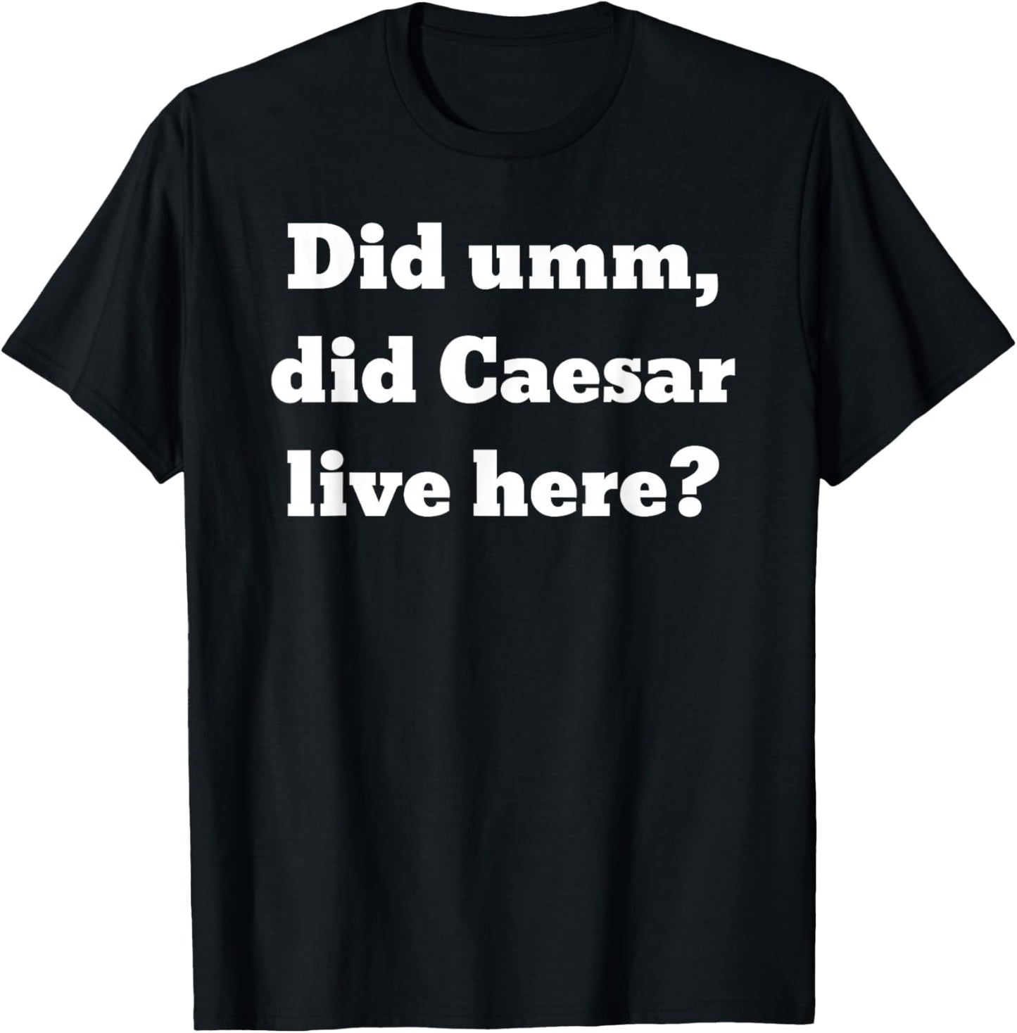 Did UMM, did Caesar Live here? T-Shirt - T-Shirt | Black