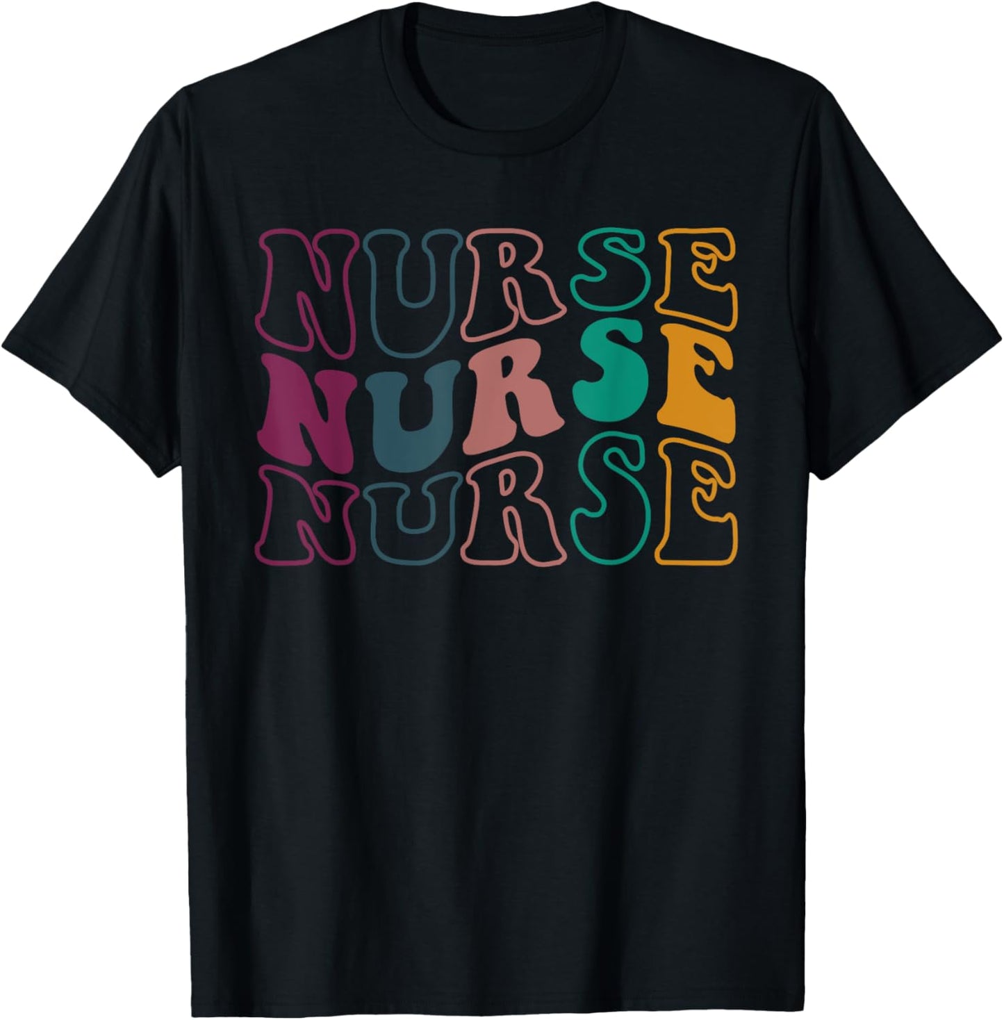 Retro Future Nurse Life for Registered Nurse Nurse's Day T-Shirt - T-Shirt | Black
