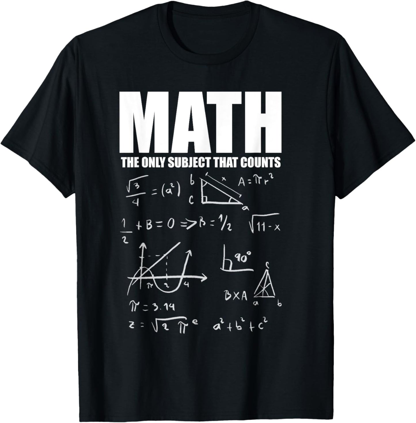 Funny Math Mathematics Nerd Fun Lovers T-Shirt - T-Shirt | Black