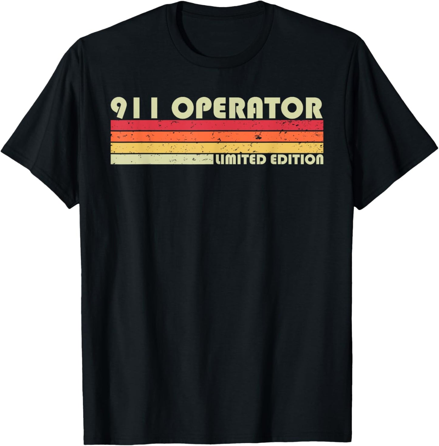 911 OPERATOR Funny Job Title Profession Birthday Worker Idea T-Shirt - T-Shirt | Black