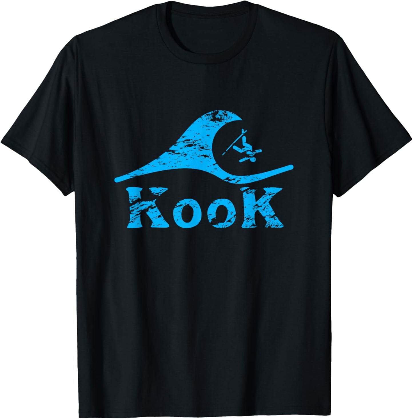 Kook - hilarious for surfers, great Gift T-Shirt - T-Shirt | Black