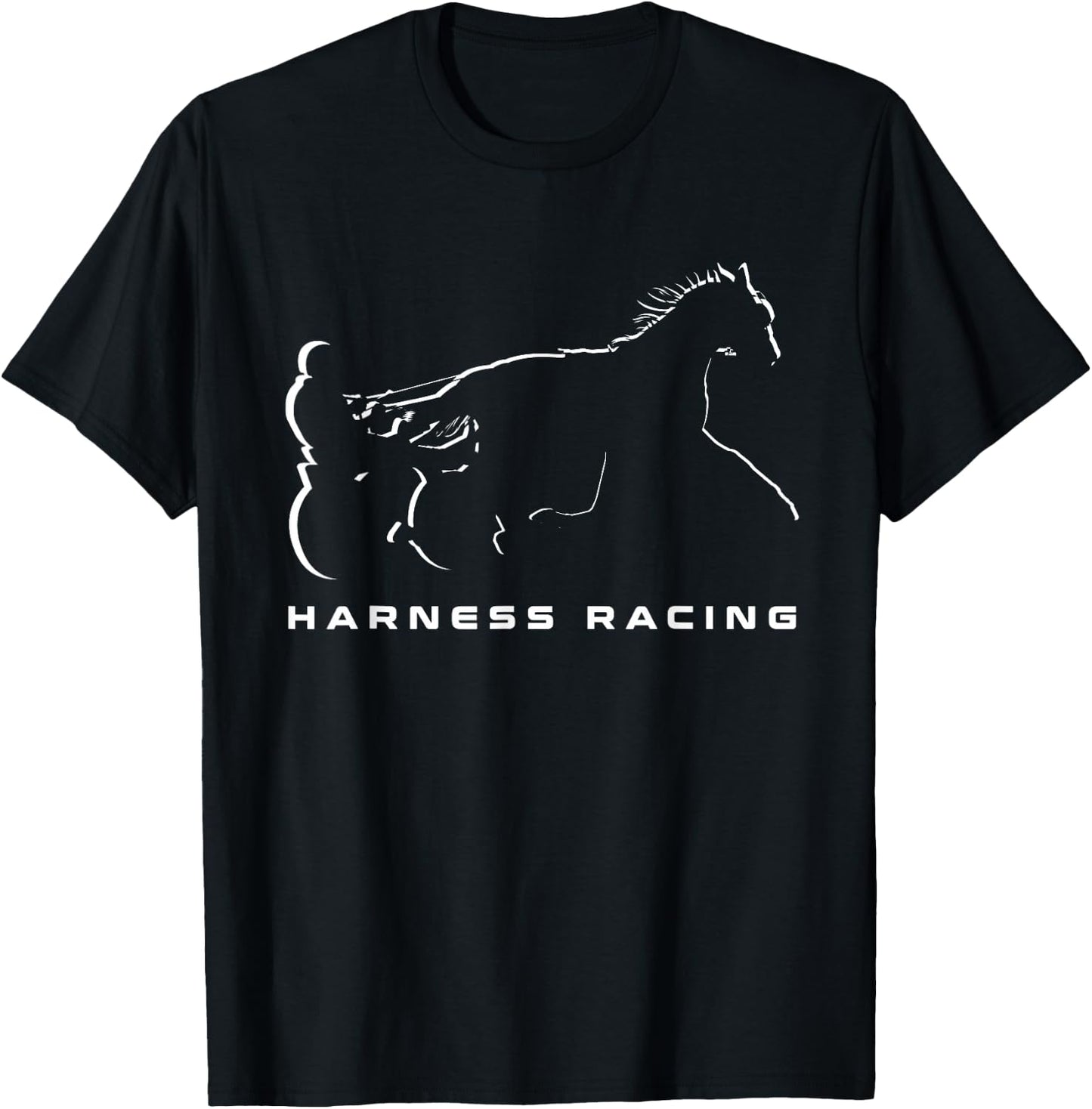 Harness Racing Clothing - Harness Racing T-Shirt - T-Shirt | Black