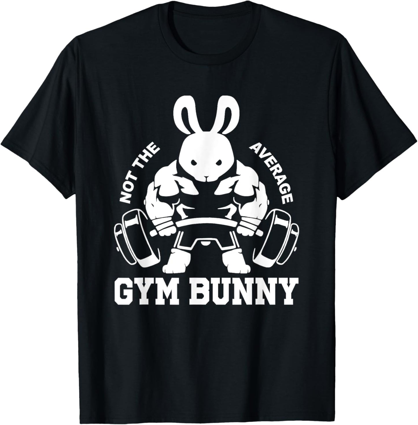 Easter Day Gym Bunny Rabbit Weightlifting Deadlift Fitness T-Shirt - T-Shirt | Black