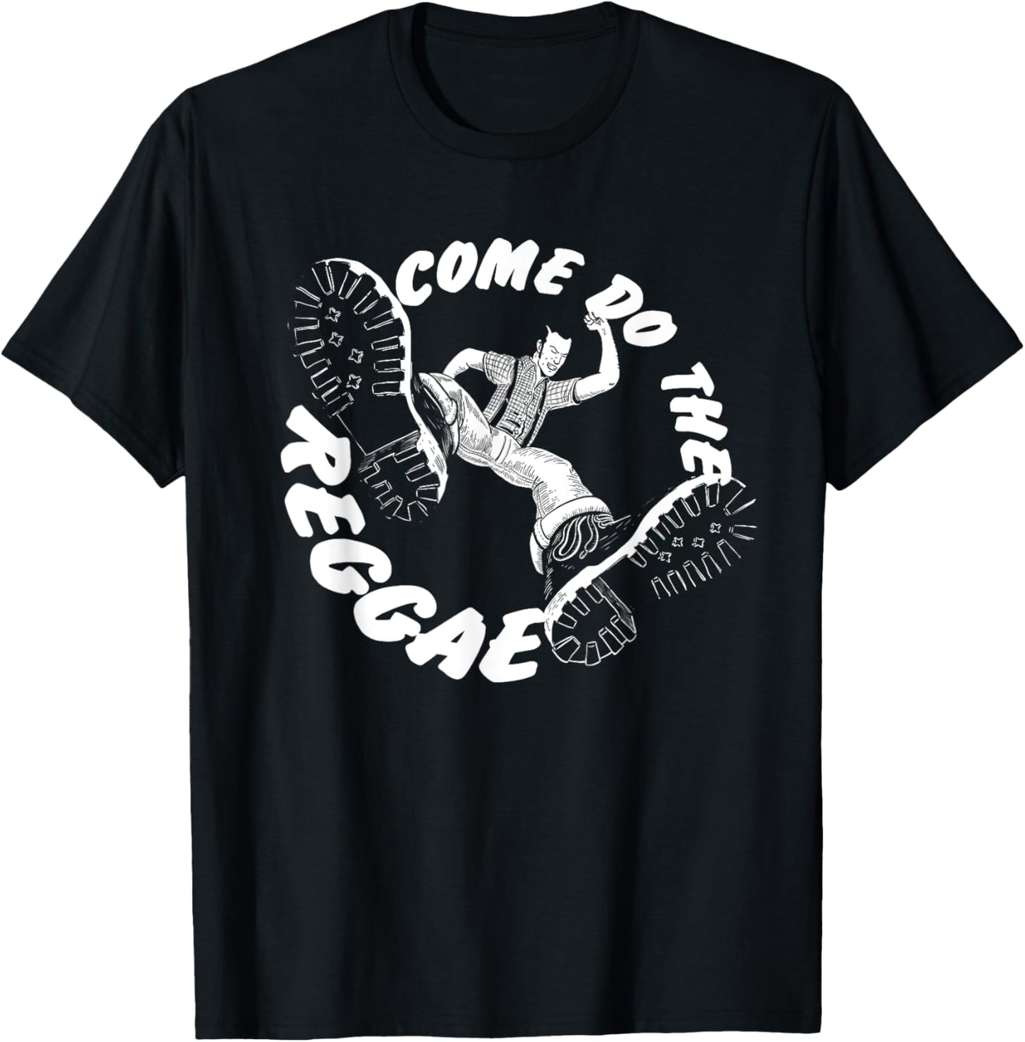 Traditional Skinhead Reggae Shirt - Ska Boss Reggae T-Shirt - T-Shirt | Black