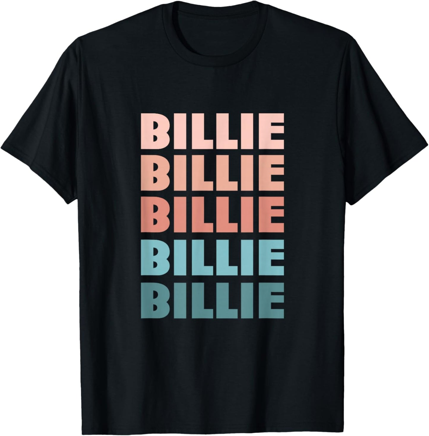 Billie First Name retro 80s style T-Shirt - T-Shirt | Black