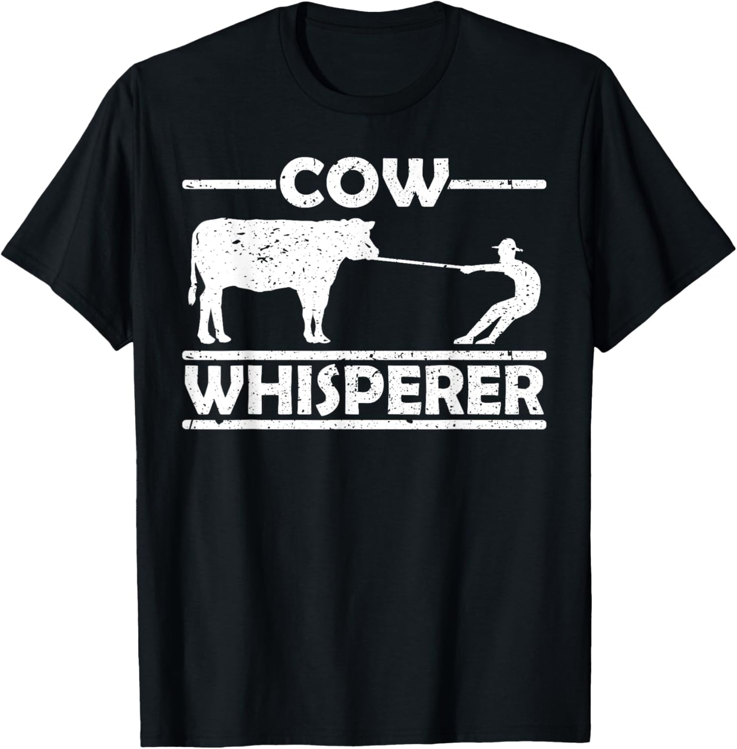 Farmers | Cow Whisperer | Cow Whisperer T-Shirt - T-Shirt | Black