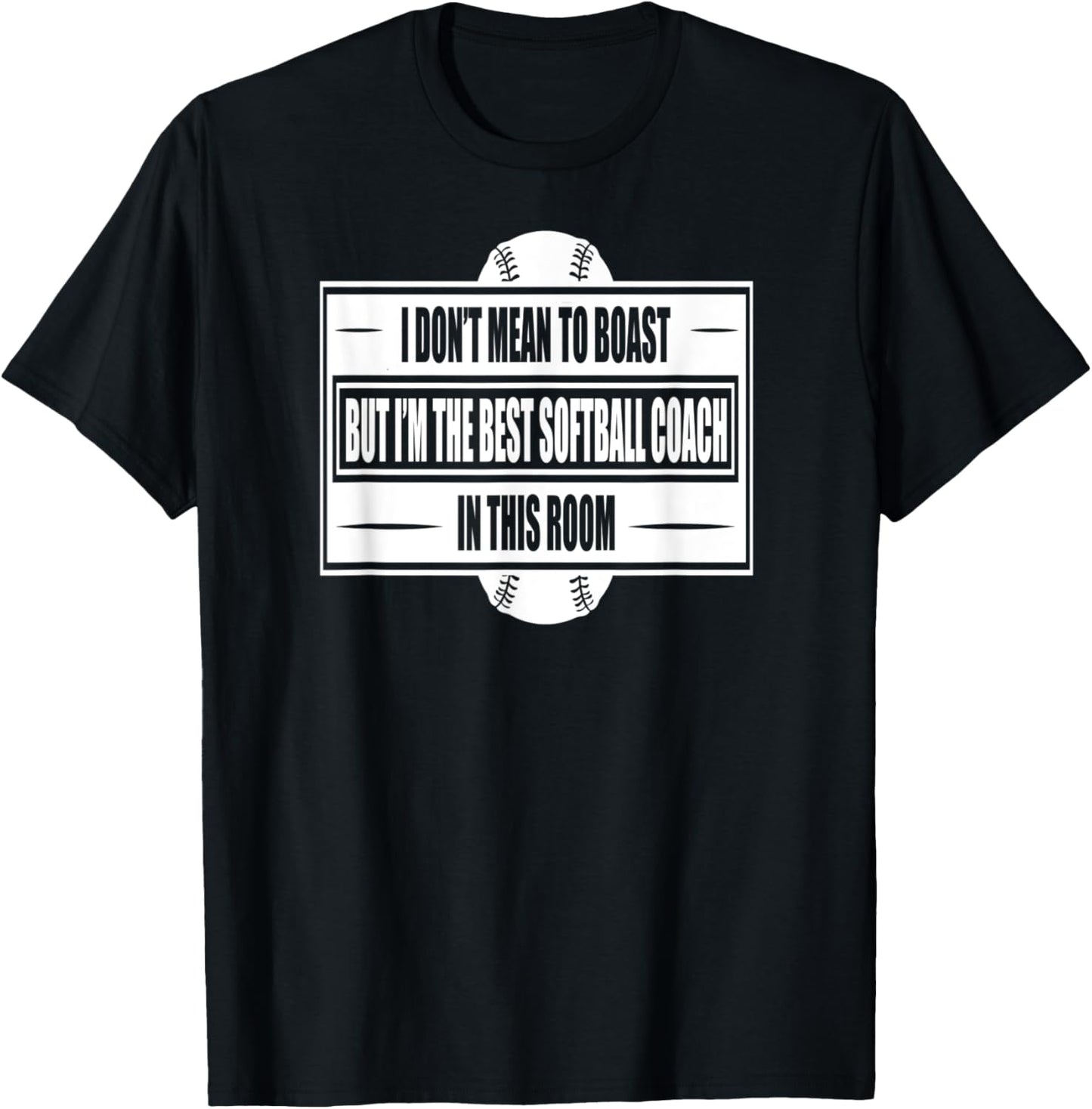 Best Softball Coach In The Room Women Bar Fast Slow Pitch T-Shirt - T-Shirt | Black