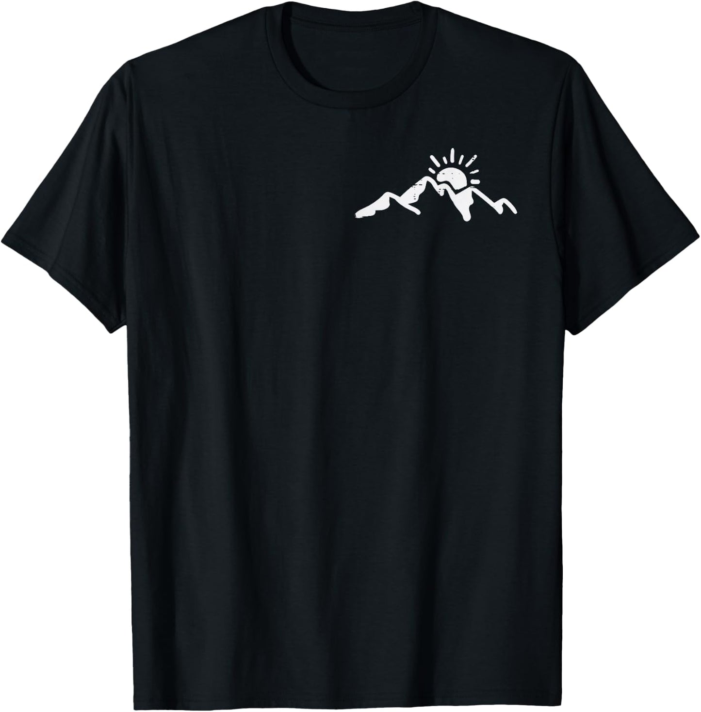 Climbing Mountain Sun Pocket Alpinism Climber Men Women Kids T-Shirt - T-Shirt | Black