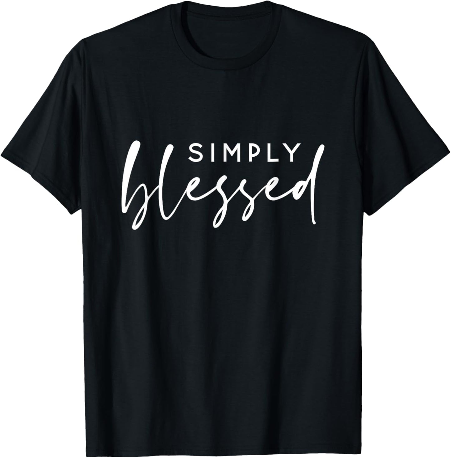 Simply Blessed Christian T-Shirt - T-Shirt | Black