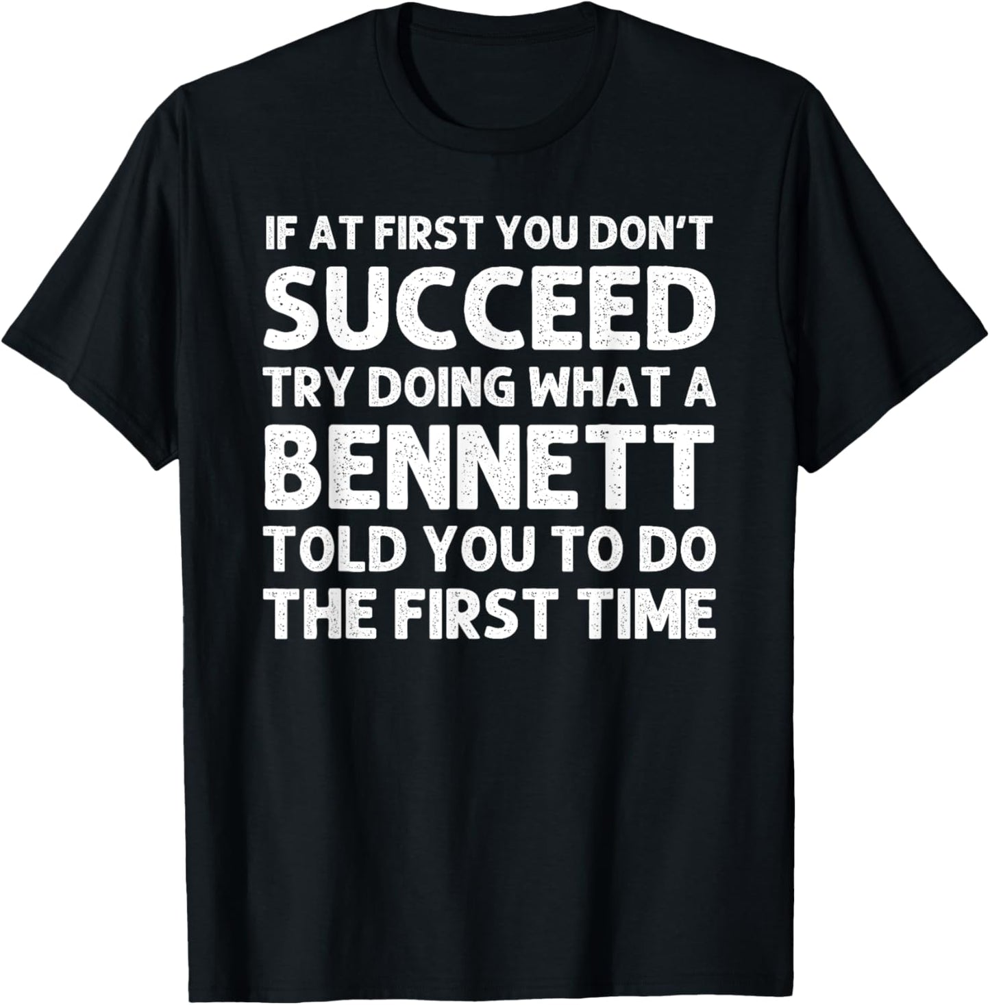 BENNETT Funny Surname Family Tree Birthday Reunion Idea T-Shirt - T-Shirt | Black