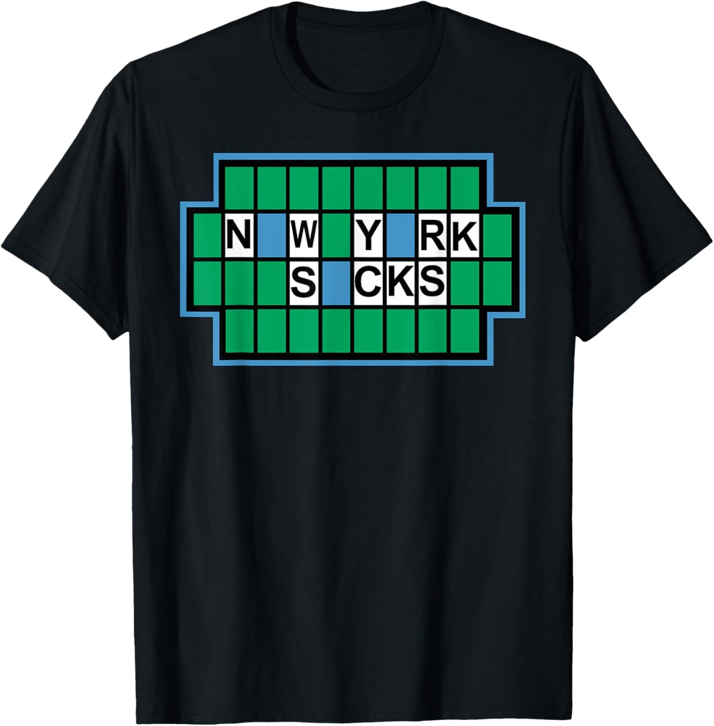 New York Sucks funny I Hate New York - New York Sucks T-Shirt - T-Shirt | Black
