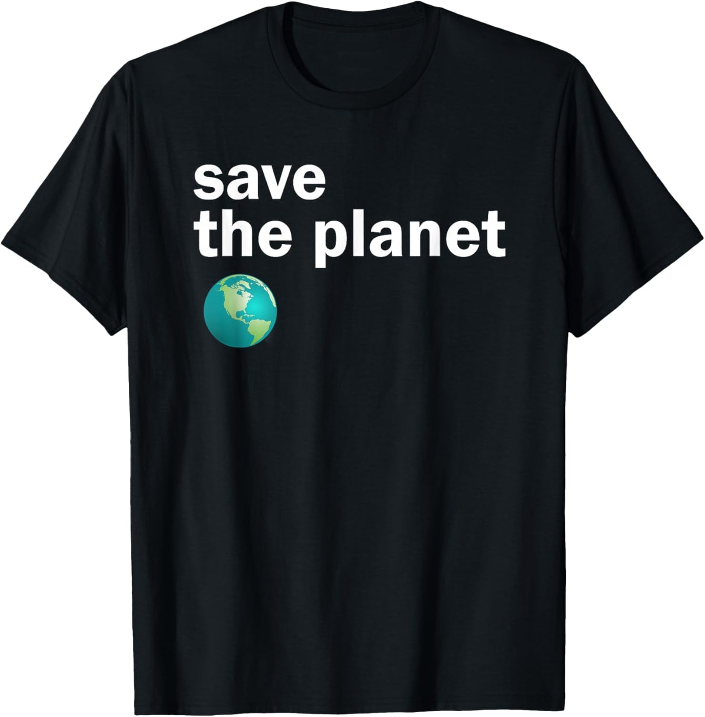 Vintage Save the Planet T-Shirt - T-Shirt | Black