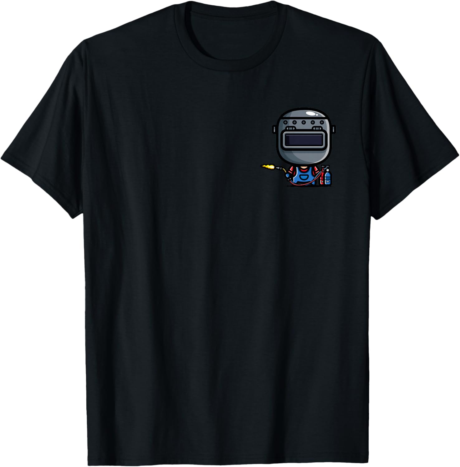 Welding Welder on or in The Heart Small T-Shirt - T-Shirt | Black