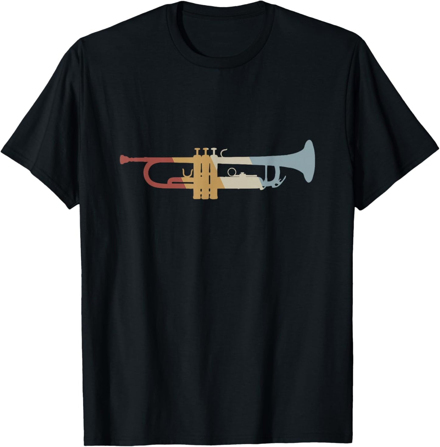 Trumpet Retro Style Vintage T-Shirt - T-Shirt | Black