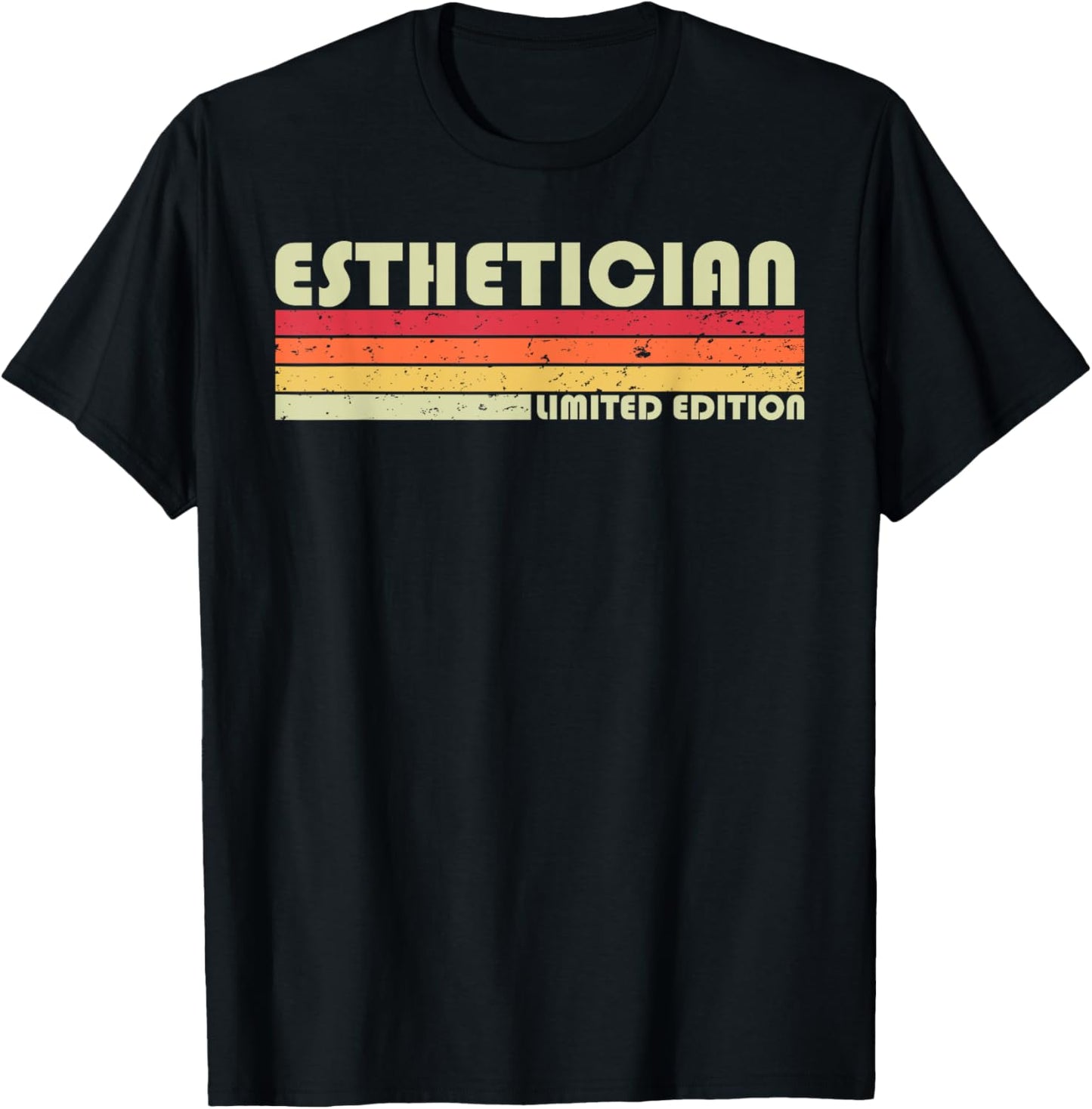 ESTHETICIAN Funny Job Title Profession Birthday Worker Idea T-Shirt - T-Shirt | Black