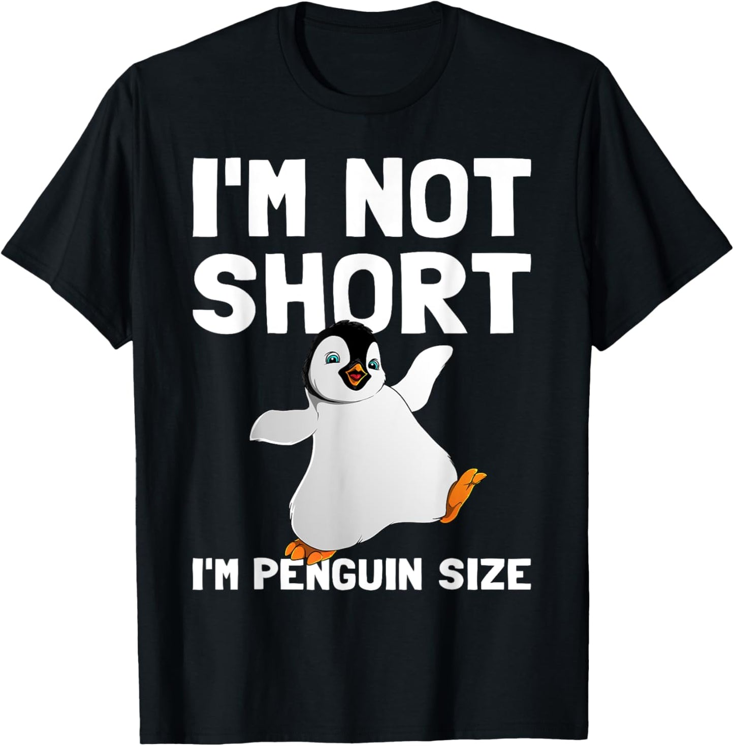 Funny Penguin Gift Kids Men Penguin Bird Lover T-Shirt - T-Shirt | Black