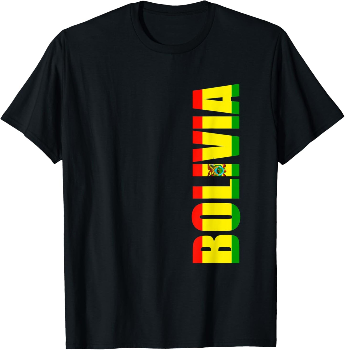 Bolivia Bolivian Flag T-Shirt - T-Shirt | Black