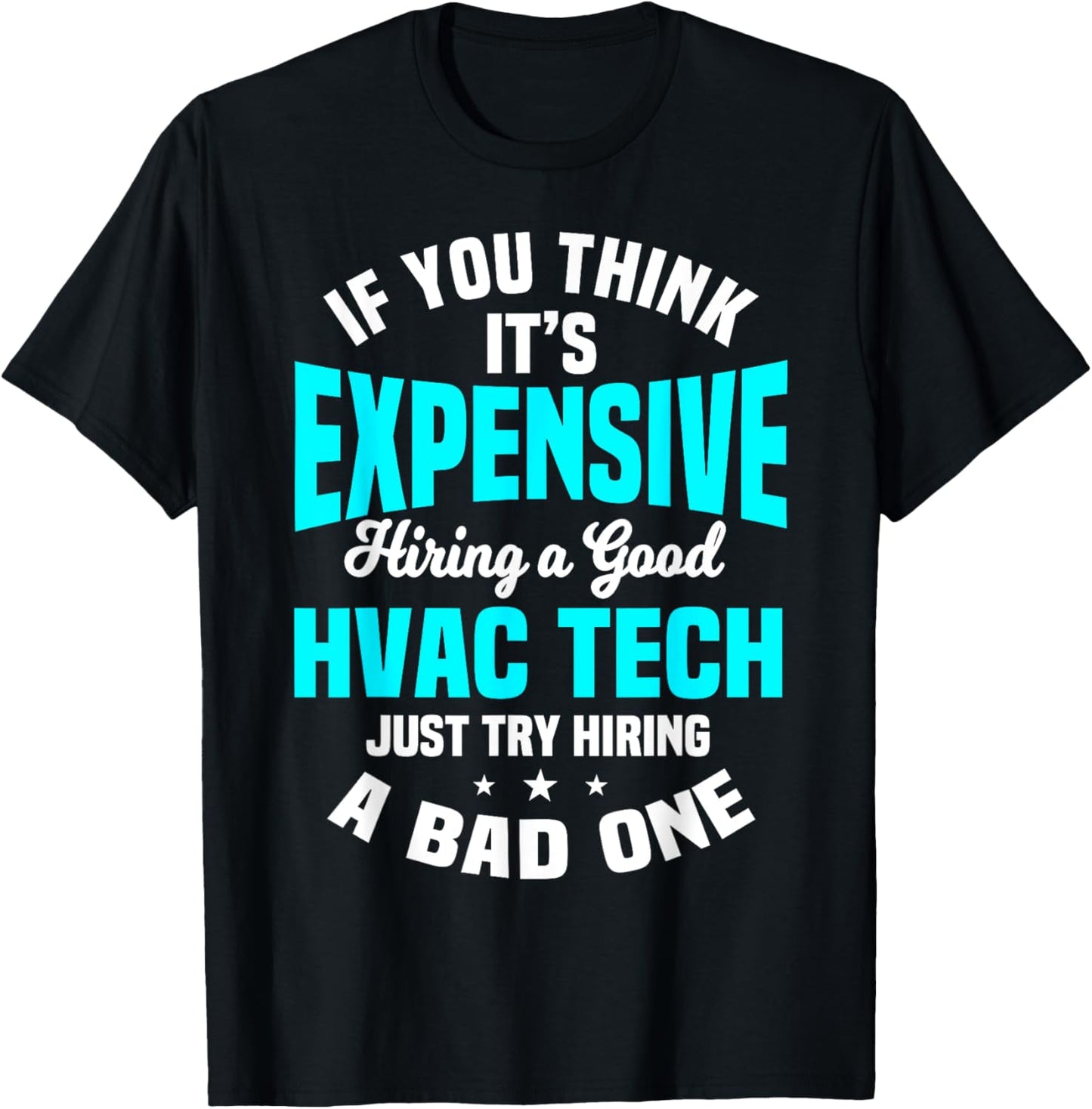 HVAC Technician Service HVACR Tech Mechanic Installer Work T-Shirt - T-Shirt | Black