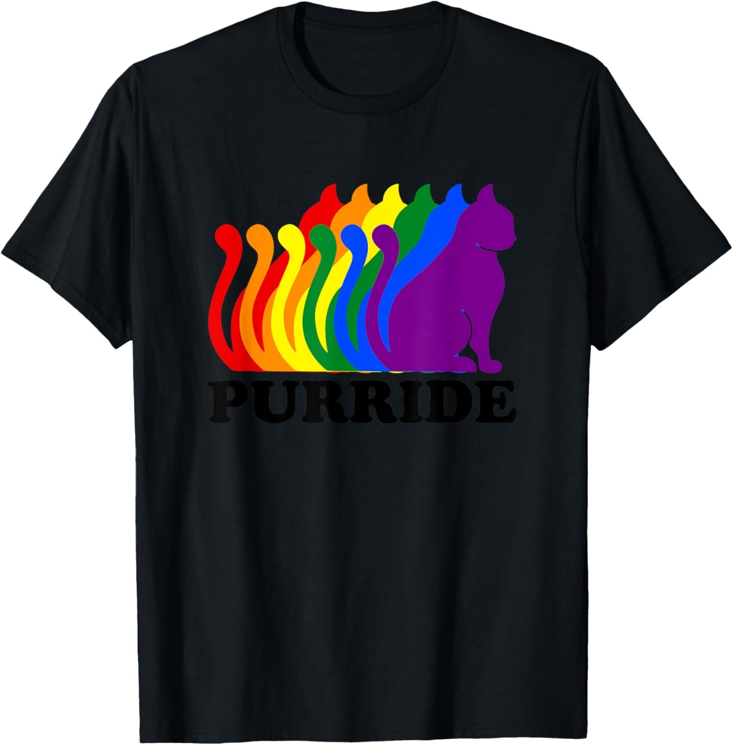 Purride Shirt Purride Cat Shirt Pride Cat Shirt Purride T-Shirt - T-Shirt | Black