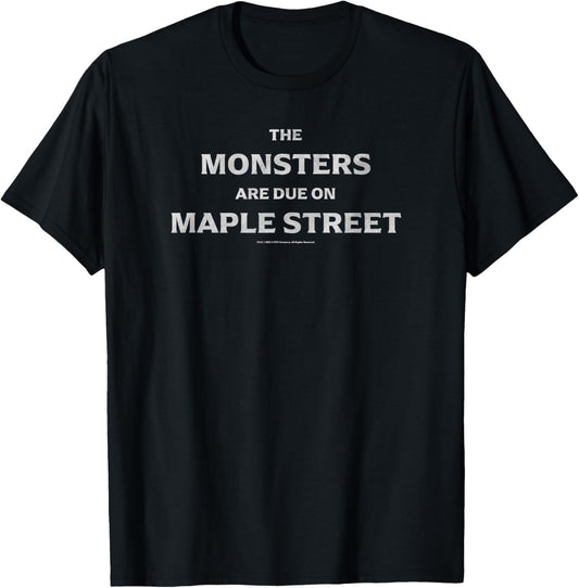 The Twilight Zone The Monsters Are Due On Maple Street T-Shirt - T-Shirt | Black