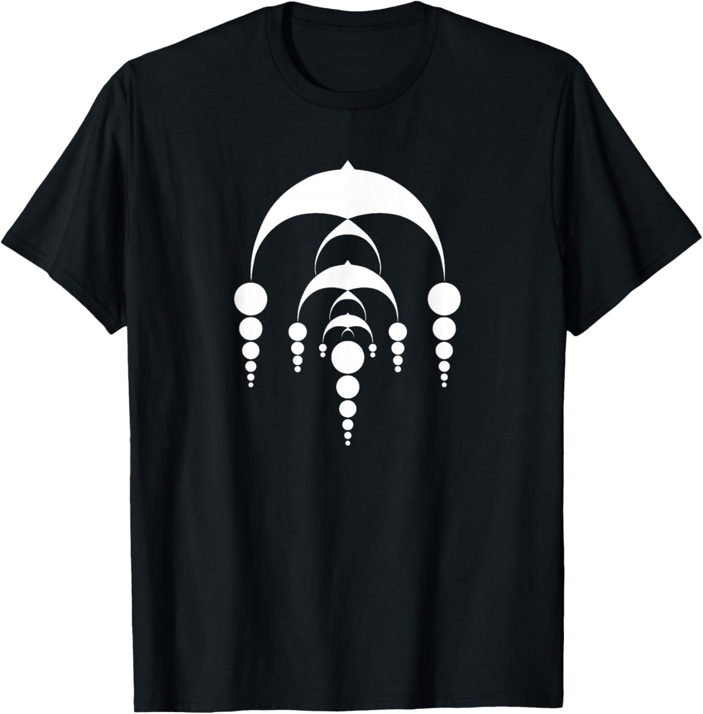 Vintage Crop Circles Design UFO Aliens - Bold White T-Shirt - T-Shirt | Black