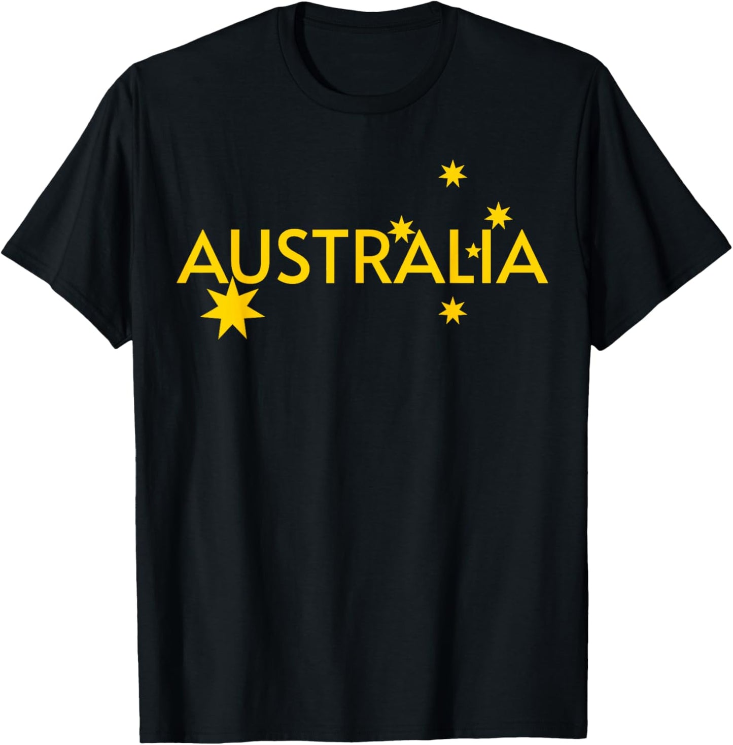 Australia Flag Jersey T-Shirt - T-Shirt | Black