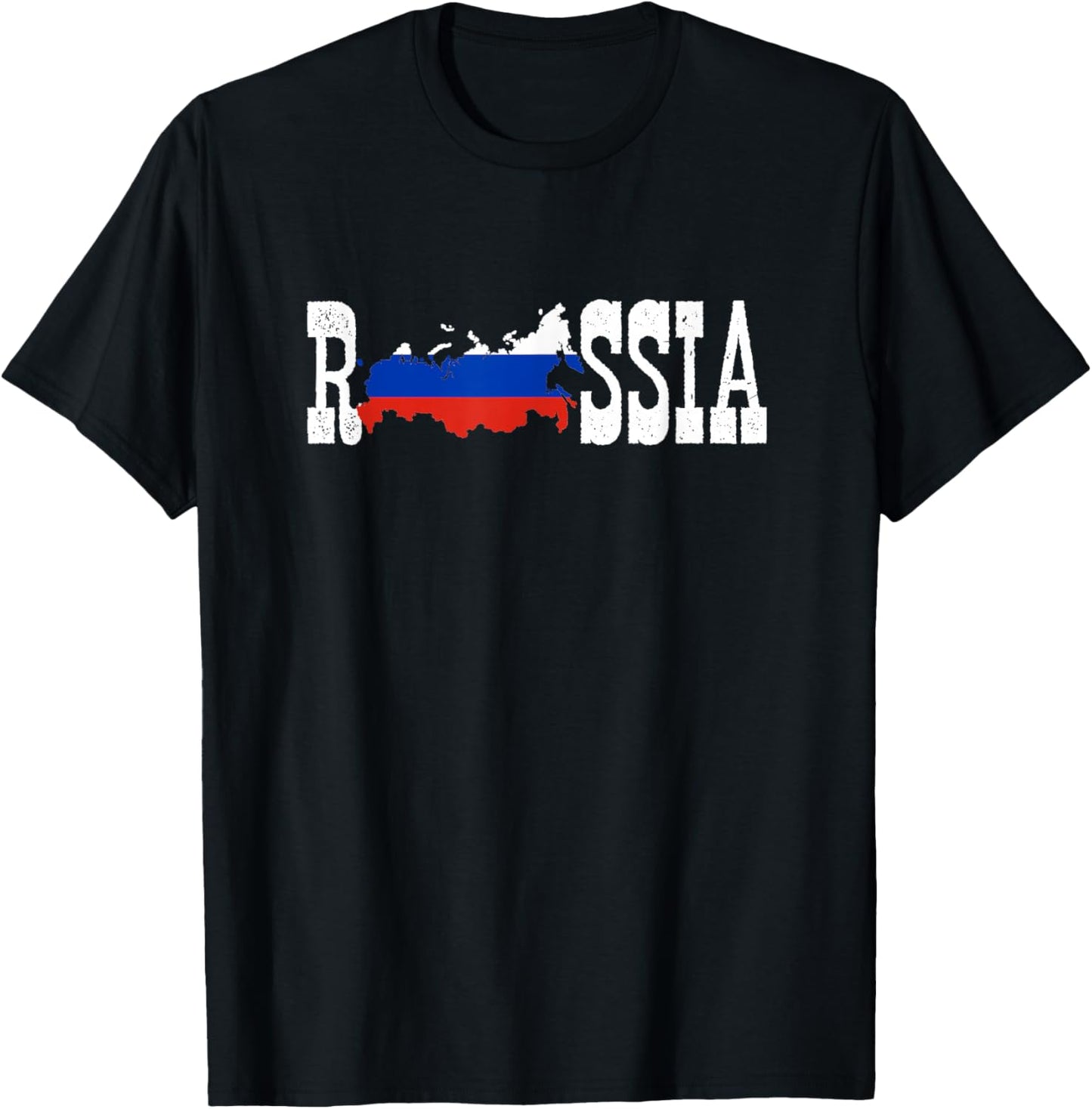 Russia Jersey for Love Russia Flag Russian T-Shirt - T-Shirt | Black