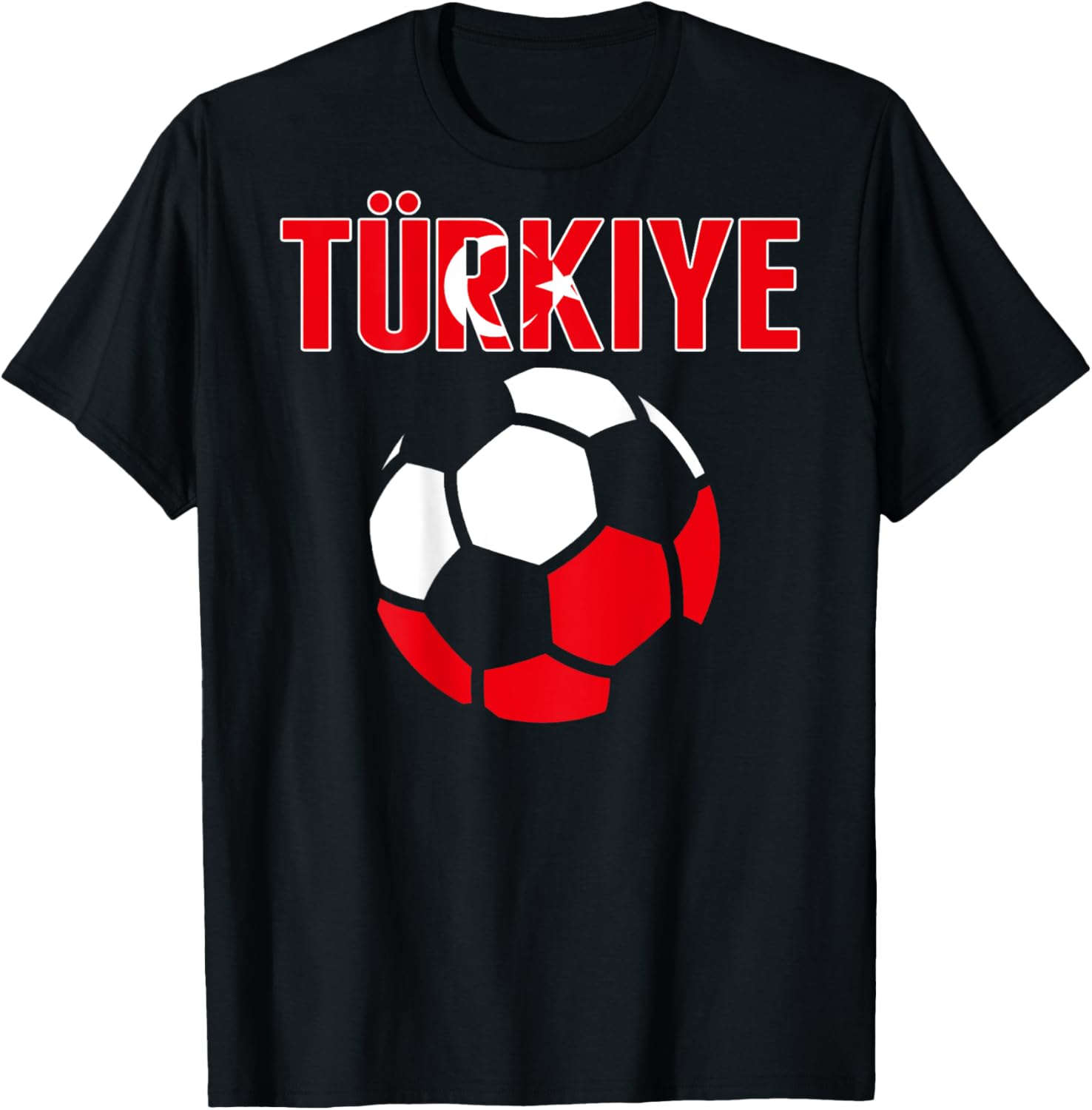 Proud Türkiye Soccer Fans Jersey - Turkey Football Lovers T-Shirt - T-Shirt | Black